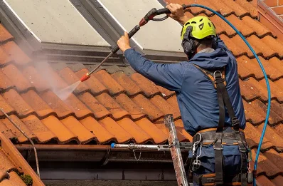 Démoussage et hydrofuge de toiture à Longuesse